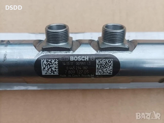 Горивна рейка 0445214182 с регулатор налягане 0281002738 и датчик 0281002948 за BMW 2.0D N47, снимка 2 - Части - 50459763