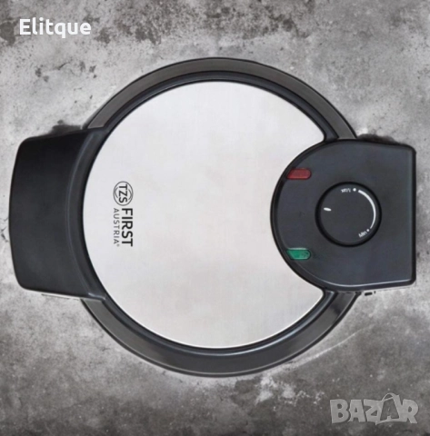 Уред за гофрети с мощност 700W, плочи с незалепващо покритие FIRST, снимка 3 - Друга електроника - 52854635