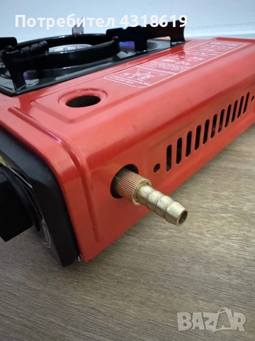 Къмпинг Газов Котлон - с Изход към Голяма Газова Бутилка и 4 Бутилки, снимка 6 - Газови котлони - 52846752