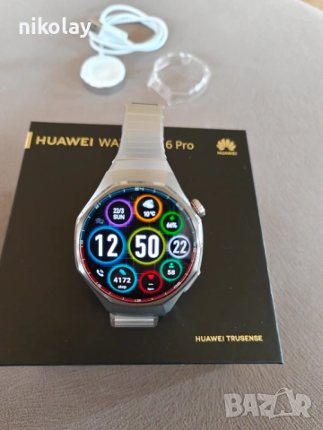 Huawei Watch GT 6 Pro Titanium в гаранция от Yettel, снимка 5 - Смарт часовници - 53934118