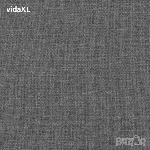 vidaXL Пейка с облегалка, тъмносива, 120x62x75,5 см, плат, снимка 8 - Дивани и мека мебел - 56147441