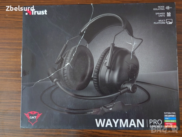 Слушалки Trust Wayman Pro GXT444, снимка 2 - Слушалки и портативни колонки - 52864208