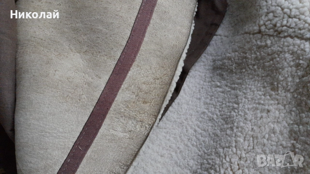 Старо мъжко зимно палто / кожух от кожа / шуба, снимка 5 - Палта - 52589808