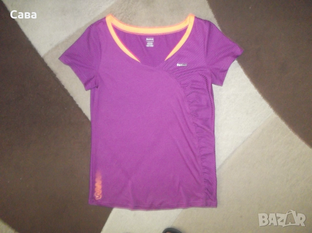 Тениска и потници REEBOK  дамски,ХС-С и Л  /черен,зелен,лила/, снимка 3 - Тениски - 51634927