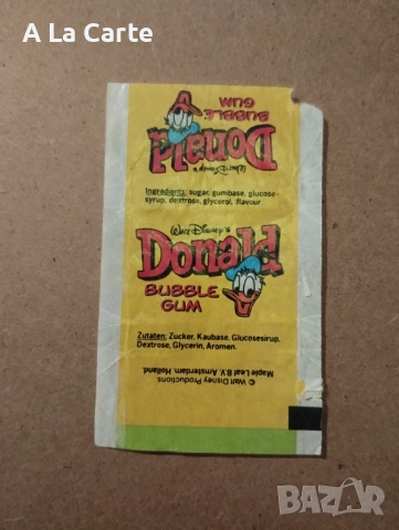 Опаковки от дъвки Donald Duck , снимка 3 - Колекции - 51701996