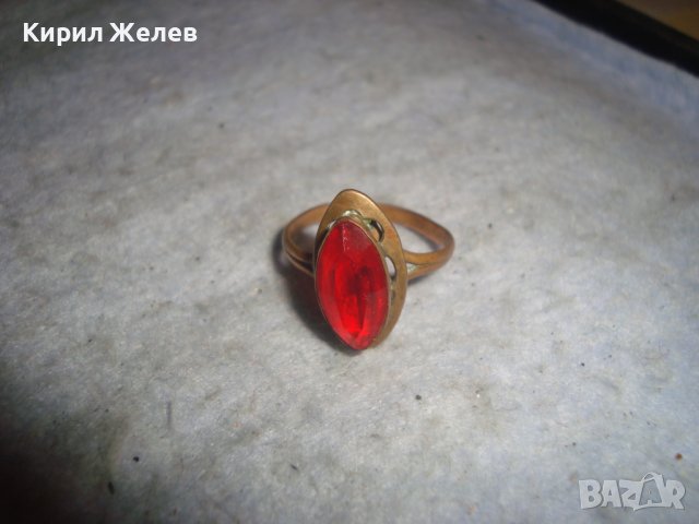 СТАРИНЕН МЕДЕН ПРЪСТЕН със СКЪПОЦЕНЕН КАМЪК ЮВЕЛИРНО РЪЧНО ФАСЕТИРАН ГОЛЯМ НАТУРАЛЕН ГРАНАТ 26726 , снимка 14 - Антикварни и старинни предмети - 36771188