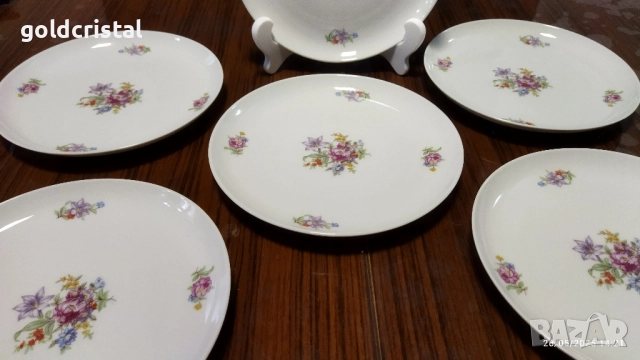 Стар полски порцелан чинии, снимка 3 - Антикварни и старинни предмети - 52262107