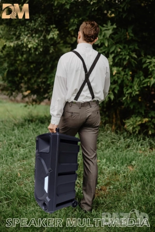 Преносима безжична тонколона ZQS-15112 (15″) Bluetooth,LED осветление RGB SD, USB, AUX микрофон и ди, снимка 3 - Тонколони - 52450892