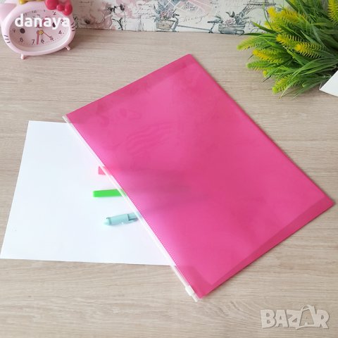 3064 PVC папка за документи с цип, А4, снимка 5 - Ученически пособия, канцеларски материали - 37800591