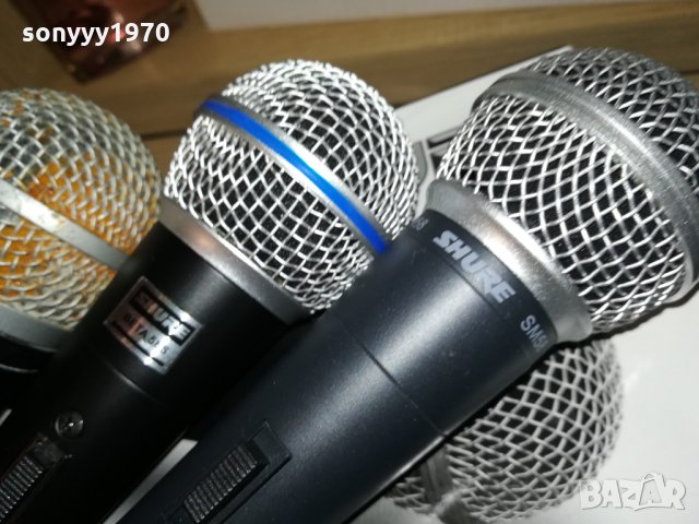 SHURE-3 РАЗЛИЧНИ МИКРОФОНА 1101221103, снимка 4 - Микрофони - 35398224