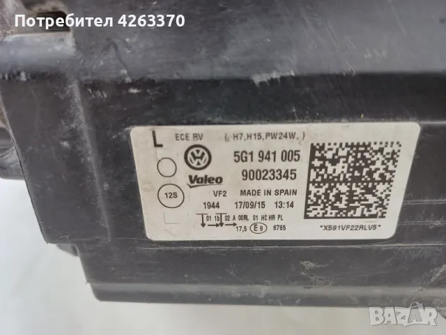 Оригинален ляв фар за VW Golf 7 (2013-2017), снимка 2 - Части - 47620580