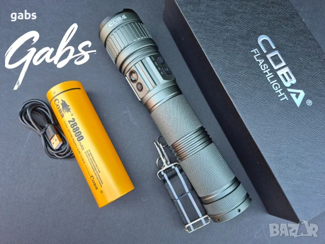 Мощен LED алуминиев фенер COBA CB-G910,TG WICK 3000m 3000м, снимка 2 - Екипировка - 55985185