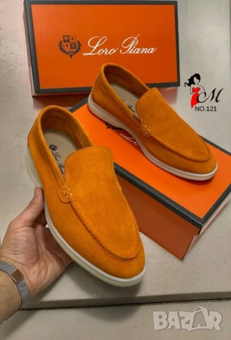 мъжки мокасини loro piana от естествен велур , снимка 10 - Маратонки - 51097694