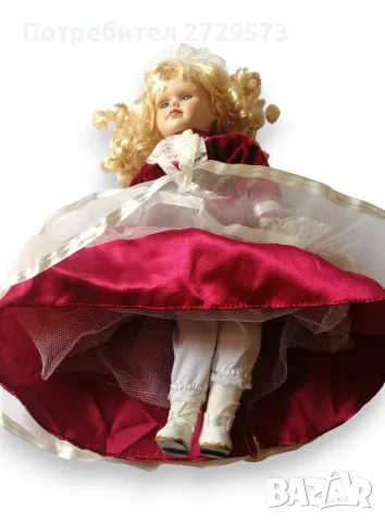 Стара Порцеланова Кукла 40 см, снимка 5 - Колекции - 56495264
