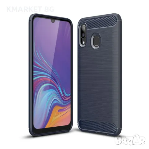 Samsung Galaxy A40 Удароустойчив Carbon Fiber Калъф и Протектор, снимка 3 - Калъфи, кейсове - 48529078