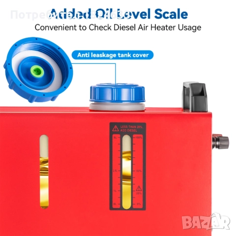 Суха дизелова печка 8 киловата 12 волта преносима, снимка 6 - Аксесоари и консумативи - 52511374