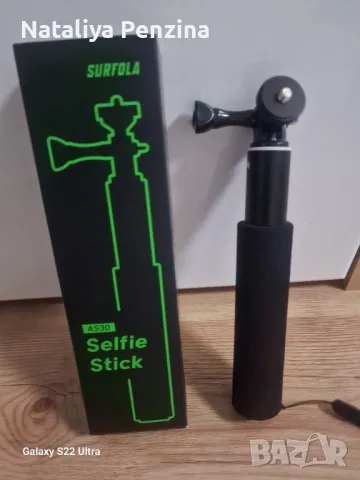 селфи стик черен телескопичен описание as30 surfola за снимки с телефон, екшън камери, снимка 4 - Селфи стикове, аксесоари - 48784660