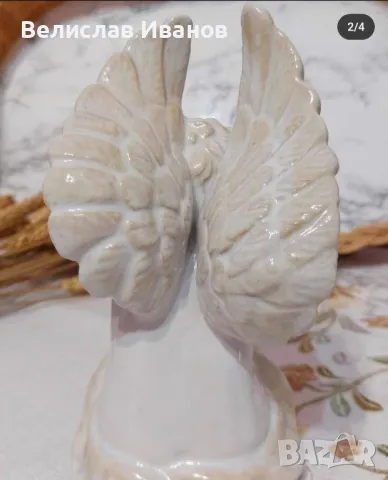 Красиво порцеланово ангелче в перфектно състояние., снимка 2 - Колекции - 47361671