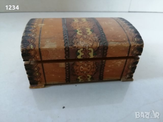 Дървена кутия 13 х 8.5 h 5 см. , снимка 1