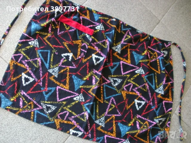 Ретро дамска престилка - уникална разцветка - Нова !