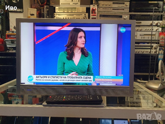 22" телевизор Grundig 22 GFS 5620 Работи на 220 и 12 волта. Има вграден ефирен тунер. Оригинално дис