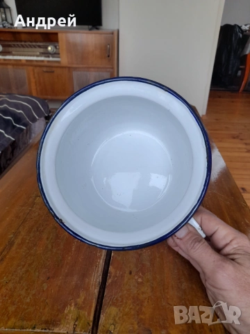 Старо емайлирано гърне,Цокало #2, снимка 6 - Други ценни предмети - 53010186