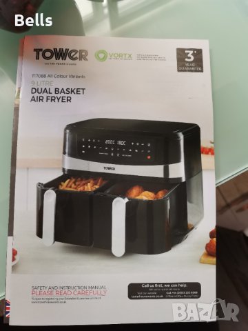  ТОП Air fryer TOWER, снимка 2 - Печки, фурни - 40664406