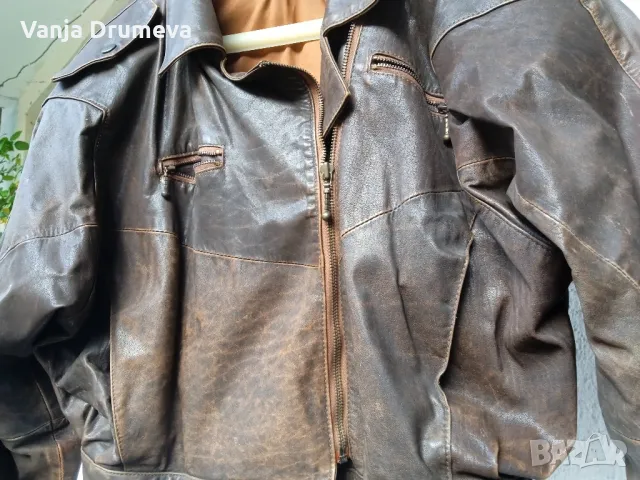 оригинално кожено яке от естествена кожа , снимка 4 - Якета - 47624197
