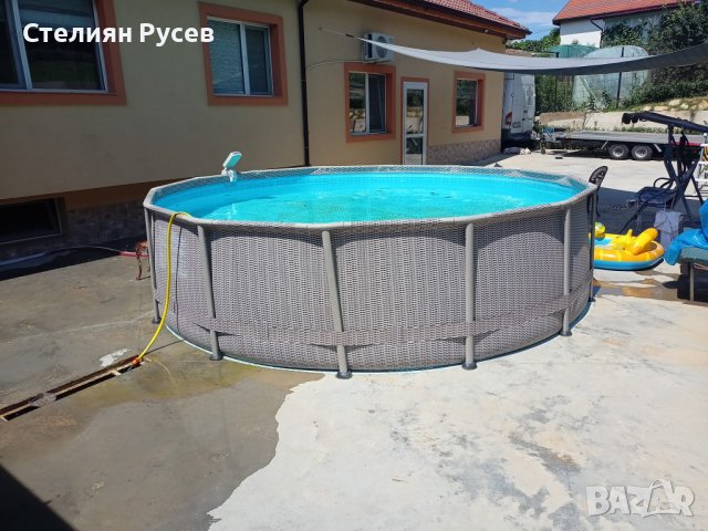 СПУКАН сглобяем басейн с метална рамка 427/110 см, снимка 1 - Басейни и аксесоари - 37538217