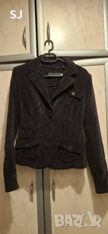 Дамско спортно кадифено сако, размер S, снимка 3 - Сака - 49747692