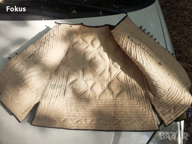 Стара възрожденска връхна дреха антерия носия - зелена, снимка 3 - Антикварни и старинни предмети - 51596696