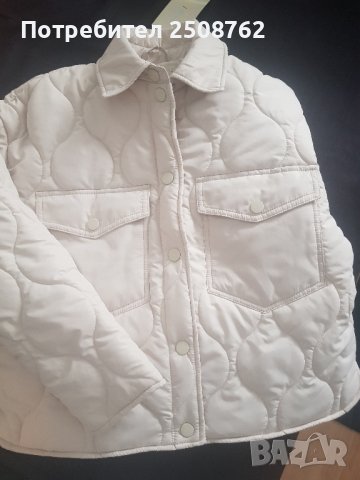 Ново късо бежово яке, снимка 3 - Якета - 42536832