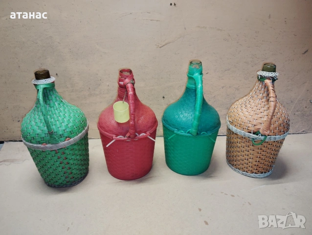 Стари стъклени дамаджани , снимка 5 - Други стоки за дома - 53316692