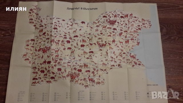 Карта на животните във България 
