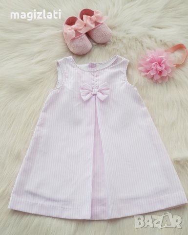 Нова детска рокля John Lewis буйки и аксесоар за коса  6-9 месеца , снимка 6 - Бебешки рокли - 33721441