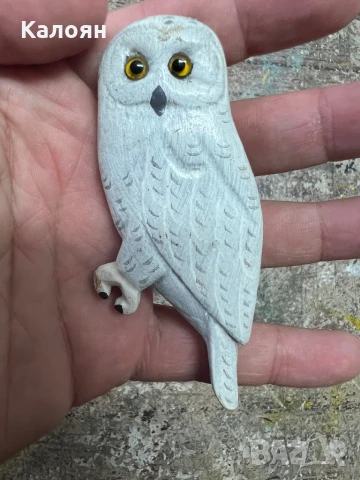 Сова дървена висулка 