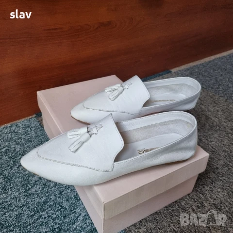 Женски кожени мокасини, 37, снимка 3 - Дамски ежедневни обувки - 51373625