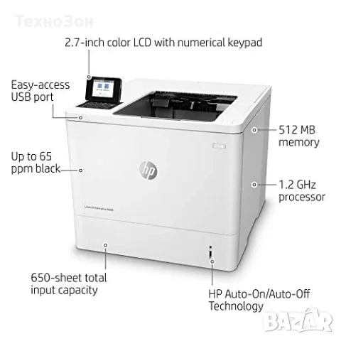 Принтер HP LaserJet Enterprise M608dn, снимка 4 - Принтери, копири, скенери - 56451187