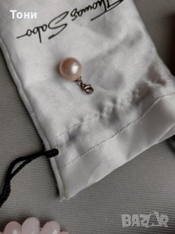 Гривна от розов кварц Thomas Sabo и розова перла Thomas Sabo, снимка 17 - Гривни - 25842512