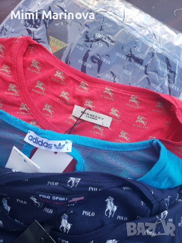 Памучни тениски Guess,Polo,Burberry , снимка 1