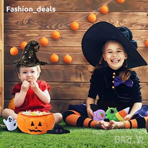 Нов комплект от 6 броя Хелоуин плюшени играчки Подарък Деца Украса Декорация, снимка 8 - Плюшени играчки - 42506147