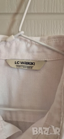 Детска риза с дълъг ръкав  размер: 128/134 материя: памук цвят: бяла подходяща за официална без забе, снимка 2 - Детски ризи - 52156475