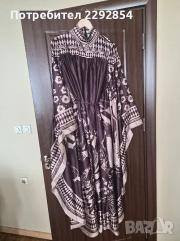 Уникална рокля сатен, снимка 3 - Рокли - 56115465