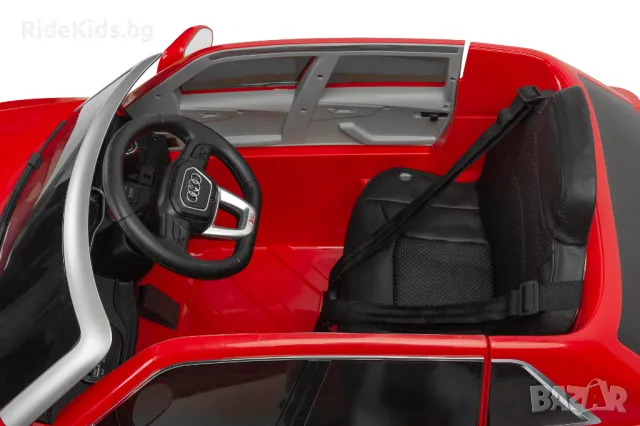 Луксозна детска акумулаторна кола AUDI RS Q8 – Червена, с дистанционно и LED светлини, снимка 13 - Детски велосипеди, триколки и коли - 49964299
