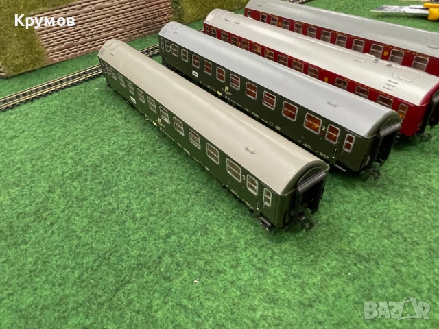 Вагон пътнически 4-осен Шихт DR HO 1:87 влак ЖП модел осветление, снимка 5 - Колекции - 51518004