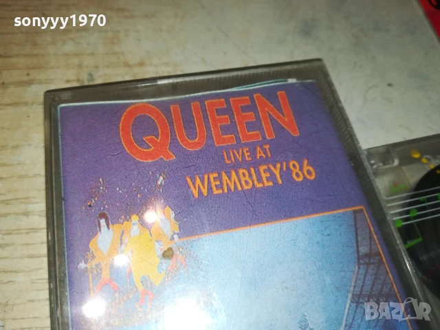 QUEEN LIVE AT WEMBLEY-TAPE 1708251901, снимка 9 - Аудио касети - 51395176