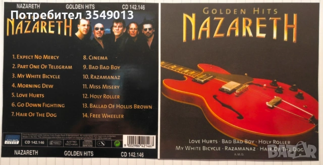 Неофициални cd / цд дискове - нови - NAZARETH [BEST OF/GR. HITS], снимка 8 - CD дискове - 53307933