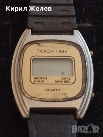 РЯДЪК КОЛЕКЦИОНЕРСКИ МОДЕЛ ЕЛЕКТРОНЕН ЧАСОВНИК TAXOR TIME MADE IN HONG KONG 33309, снимка 2 - Антикварни и старинни предмети - 38784147