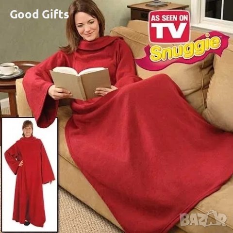 Меко и плюшено одеяло дреха с ръкави Snuggie, снимка 5 - Други - 39143028