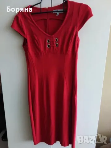 Елегантна и секси червена рокля